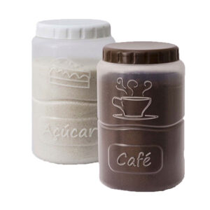 Organizador PP Redondo Café/Açucar 1,6L